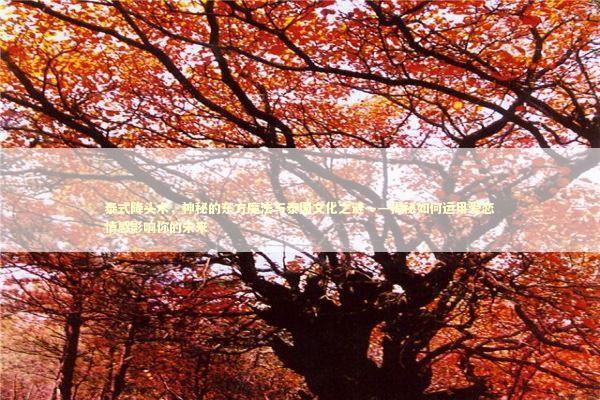 泰式降头术，神秘的东方魔法与泰国文化之谜——揭秘如何运用爱恋情感影响你的未来