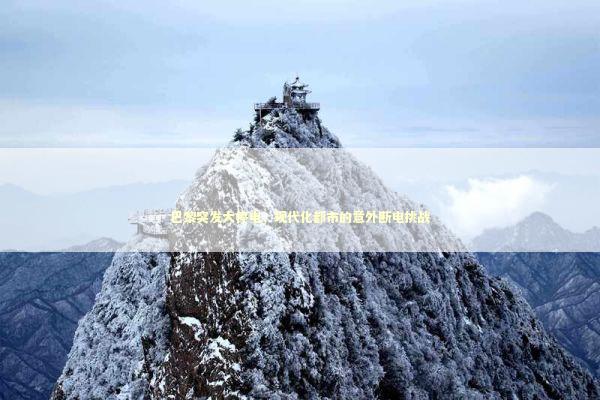 巴黎突发大停电，现代化都市的意外断电挑战